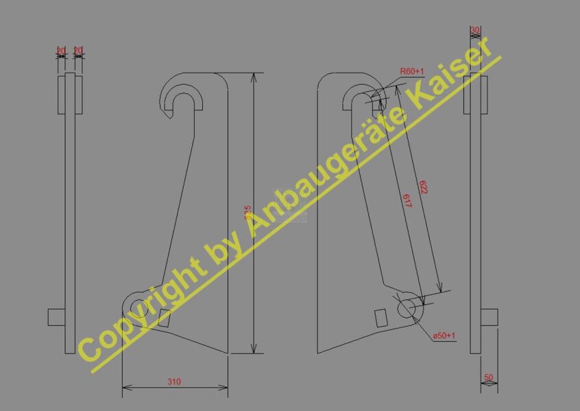 Koppelhaken Für Zettelmeyer Und Volvo Radlader S355 Stahl
