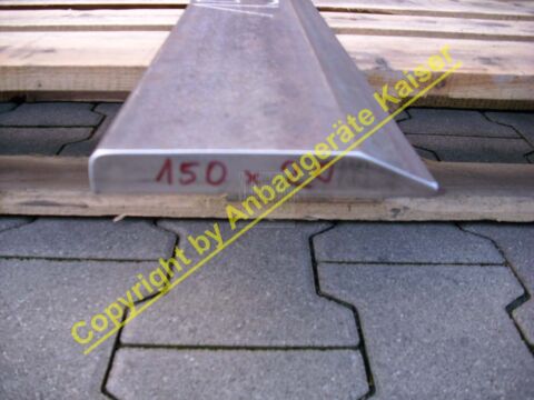 Schürfleiste Messerstahl 500 HB (wie Hardox 500) Querschnitt 150x20mm bis 260cm