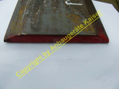 Schürfleiste Messerstahl Wendemesser 400 HB Querschnitt 152x16mm bis 240cm