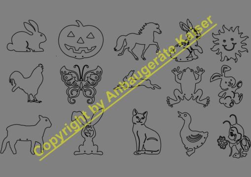 Gartenfiguren Gartenstecker Schmetterling Käfer Hase Pferd Hund Reh Katze usw.