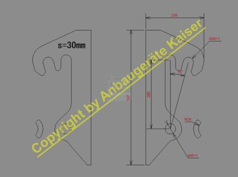 Koppelhaken, Anbaukonsolen für Schäffer Teleskoplader und Hoflader